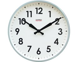 Cloudnola Factory Railway clock 45cm Grey Numbers